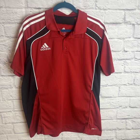 Men’s Adidas Climalite Athleisure Short Sleeve Casual Sports Polo Size Large - Picture 1 of 8